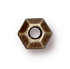 TierraCast : Heishi - 5 mm Faceted, Brass Oxide