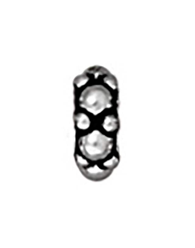 TierraCast : Spacer Bead - 4.5mm Small Turkish, Antique Silver