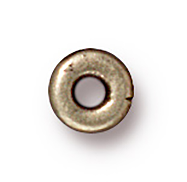 TierraCast : Heishi - 5 mm Kenyan, Brass Oxide