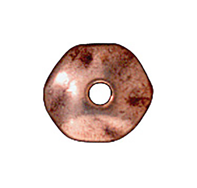 TierraCast : Heishi - 7 mm Nugget, Antique Copper