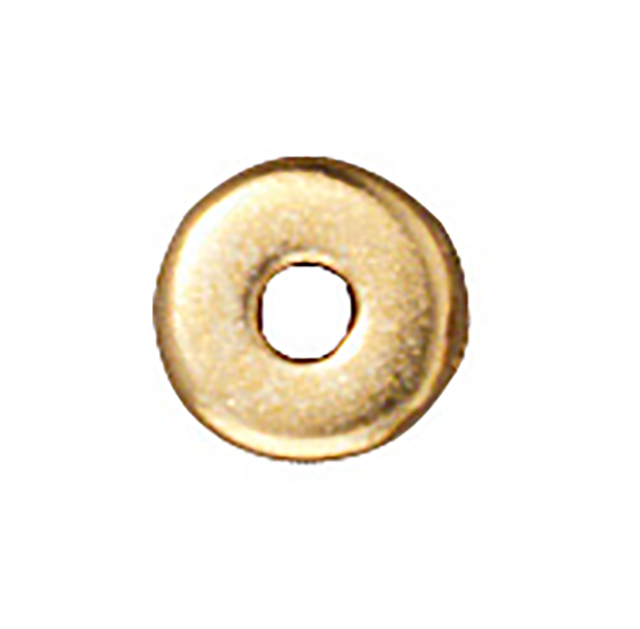 TierraCast : Heishi - 5 mm Disk, Gold