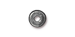 TierraCast : Heishi - 5mm Disk, Antique Pewter