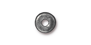 TierraCast : Heishi - 5mm Disk, Antique Pewter