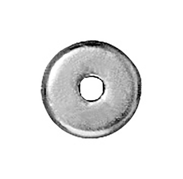 TierraCast : Heishi - 6 mm Disk, Rhodium