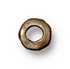TierraCast : Heishi - 5 mm Nugget with 2 mm ID, Brass Oxide