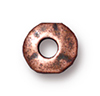 TierraCast : Heishi - 7 mm Nugget with 2 mm ID, Antique Copper