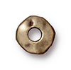 TierraCast : Heishi - 7 mm Nugget with 2 mm ID, Brass Oxide