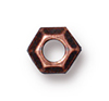 TierraCast : Heishi - 5 mm Faceted with 2 mm ID, Antique Copper