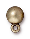 TierraCast : Post - Dome 8 mm, Brass Oxide