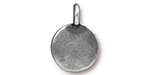 TierraCast : Charm - Blank, Antique Pewter