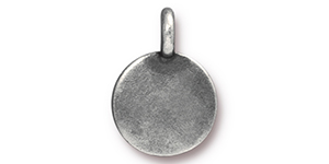 TierraCast : Charm - Blank, Antique Pewter