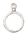 TierraCast : Charm - Stich Around 15mm Hoop, Rhodium