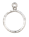 TierraCast : Charm - Stich Around 18mm Hoop, Rhodium