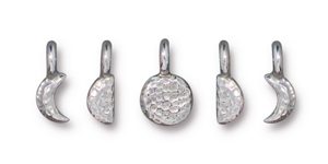 TierraCast : Charm - Moon Phase Set, Silver