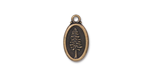 TierraCast : Charm - Redwood, Brass Oxide