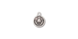 TierraCast : Charm - Thistle, Antique Silver