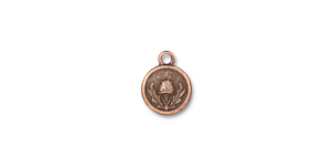 TierraCast : Charm - Thistle, Antique Copper