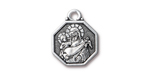 TierraCast : Charm - St. Christopher, Antique Silver
