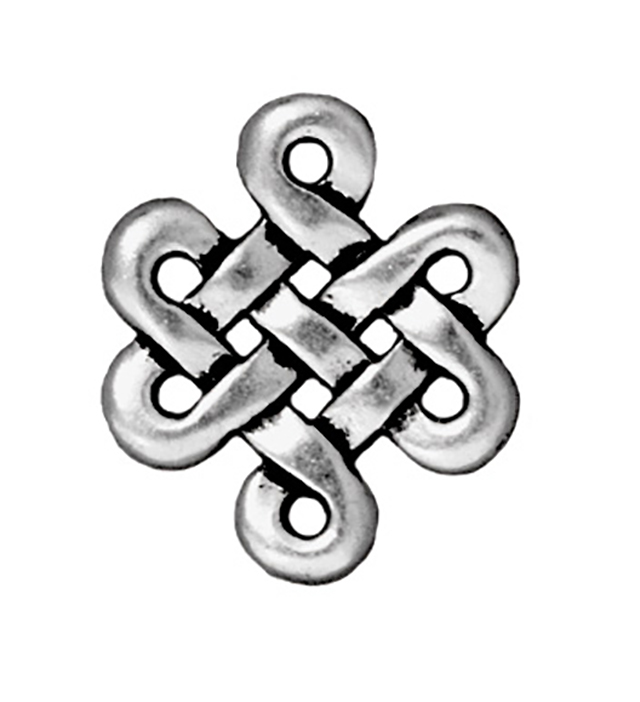 TierraCast : Link - 17 x 15mm, 1.5mm Loop, Eternity, Antique Silver