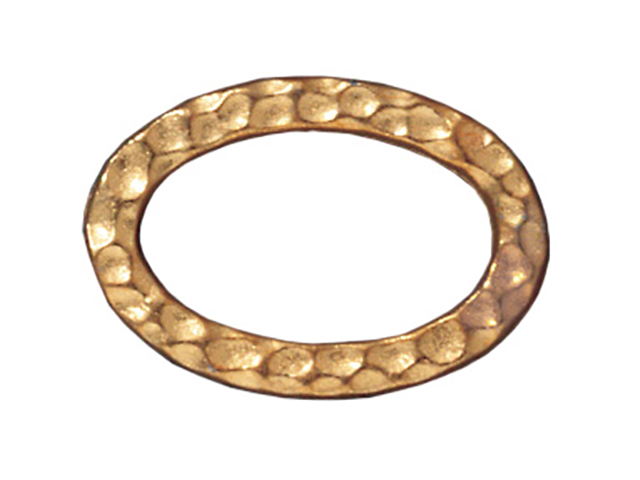 TierraCast : Link - 18 x 12.5mm, 13 x 8mm Hole, Oval Ring, Gold