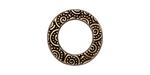 TierraCast : Link - 5/8" Spiral Ring, Antique Gold