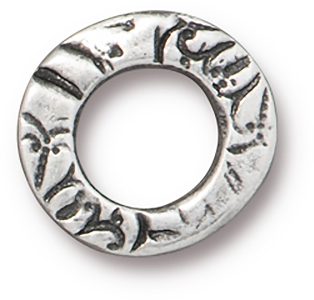 TierraCast : Link - Flora 1/2" Ring, Antique Pewter