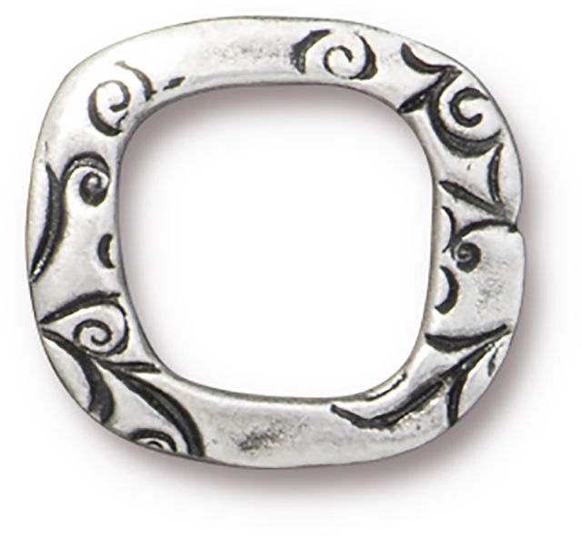 TierraCast : Link - Jardin 5/8" Square, Antique Pewter