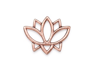 TierraCast : Link - Open Lotus, Antique Copper