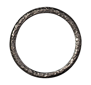 TierraCast : Link - Hammertone 1.25" Ring, Black