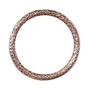 TierraCast : Link - Hammertone 1.25" Ring, Antique Copper