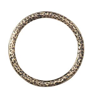 TierraCast : Link - Hammertone 1.25" Ring, Brass Oxide