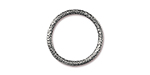 TierraCast : Link - 1.25" Hammertone Ring, Antique Pewter