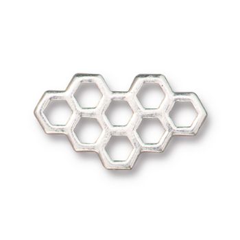TierraCast : Link - Honeycomb, Antique Silver