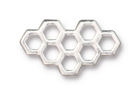 TierraCast : Link - Honeycomb, Antique Silver