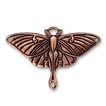 TierraCast : Link - Luna Moth Pendant, Antique Copper
