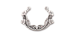 TierraCast : Link - Poppy Festoon, Antique Silver