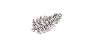 TierraCast : Link - Fern, Antique Silver