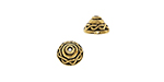 TierraCast : Bead Cap - 8 mm Celtic, Antique Gold