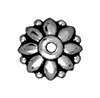 TierraCast : Bead Cap - 10 mm Dharma, Antique Silver