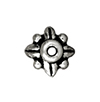 TierraCast : Bead Cap - 5 mm Leaf, Antique Silver