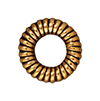 TierraCast : Bead - 10mm Large Coiled Ring, Antique Gold