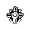 TierraCast : Bead Cap - 8 mm Leaf, Antique Silver
