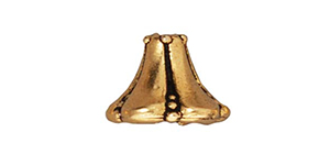 TierraCast : Cone - Large Bell Flower, Antique Gold