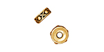 TierraCast : Bead Spacer - 10 mm Legend LH, Antique Gold