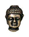 TierraCast : Bead - 14 x 10mm, Buddha LH, 2.5mm Hole, Brass Oxide