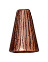 TierraCast : Cone - 12.5 x 9mm, 1.5mm Hole, Tall Radiant, Antique Copper