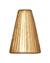 TierraCast : Cone - 12.5 x 9mm, 1.5mm Hole, Tall Radiant, Gold