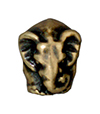 TierraCast : Bead - 12 x 9.5mm, 4mm Hole, Elephant Euro, Brass Oxide