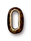 TierraCast : Bead - 6 x 2 mm ID Barrel, Brass Oxide