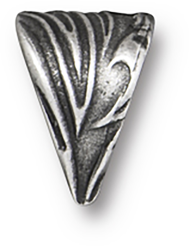 TierraCast : Pinch Bail - 10 x 8mm Small Jardin, Antique Pewter